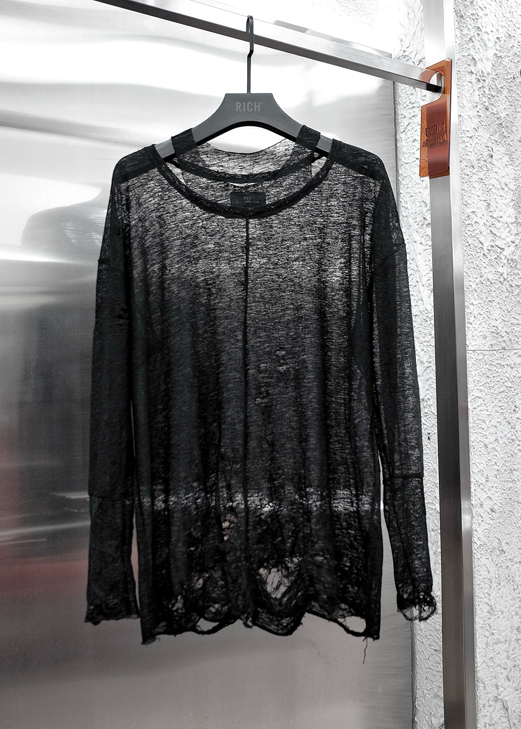 RIPPED OVER KNIT TOP - AD067