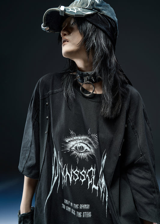 DRKNSS PRINTED OVER T-SHIRT - AN122
