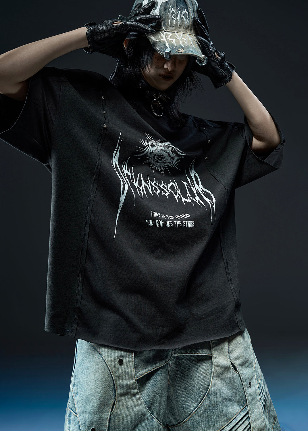 DRKNSS PRINTED OVER T-SHIRT - AN122