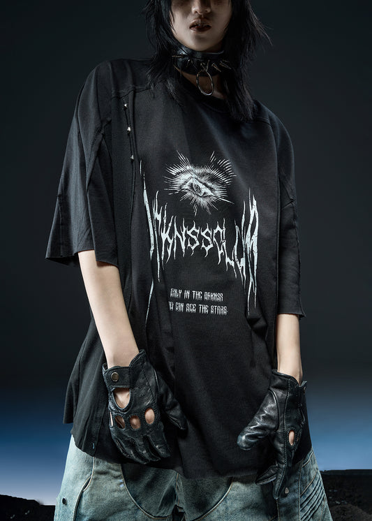 DRKNSS PRINTED OVER T-SHIRT - AN122
