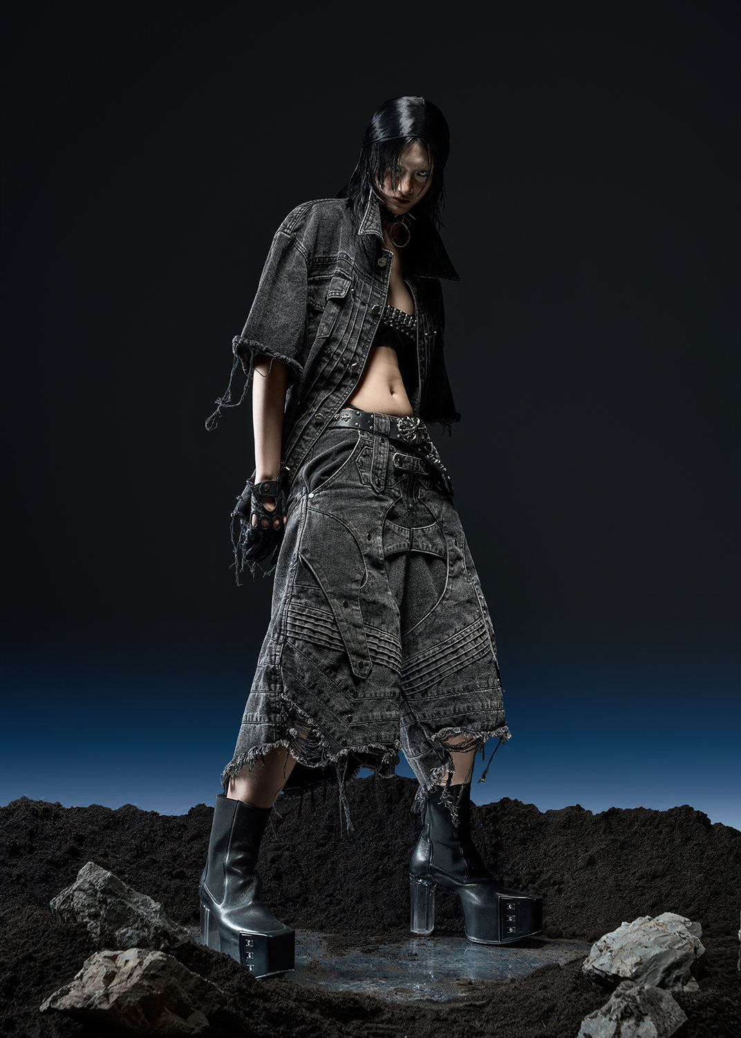 PEPPER WASHED OVER SHIRT - AS070B