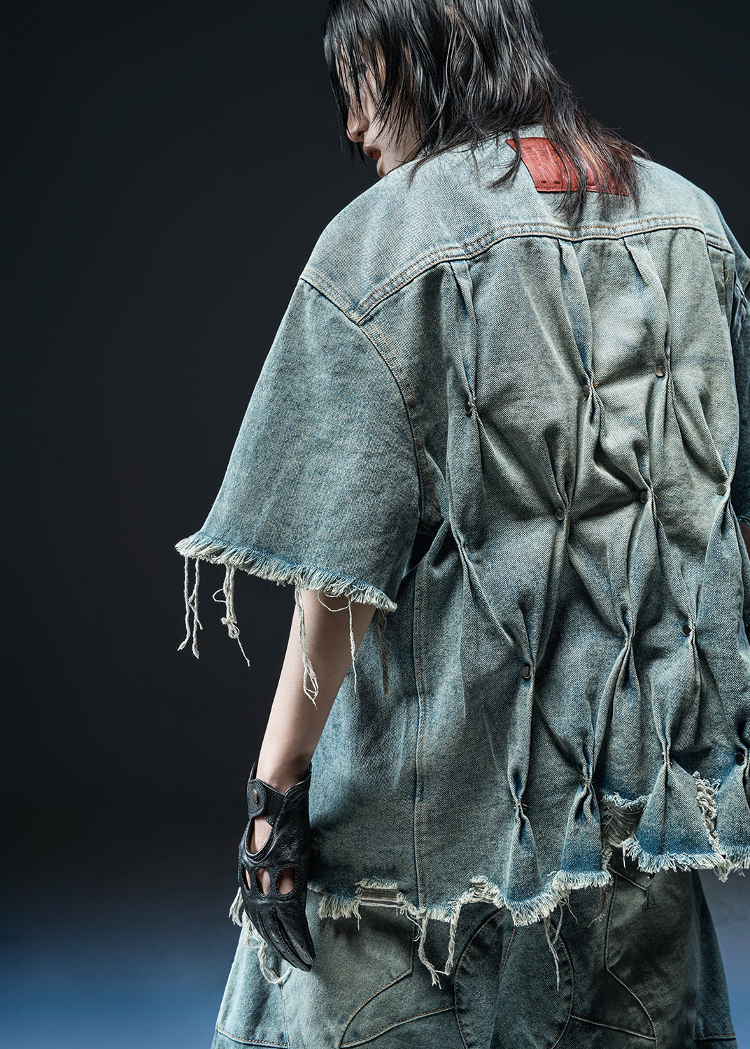 DENIM WASHED OVER SHIRT - AS070C