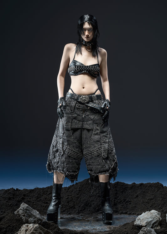 KNIGHT WIDE PEPPER SHORT - QN061B