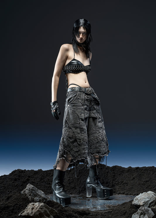 KNIGHT WIDE PEPPER SHORT - QN061B