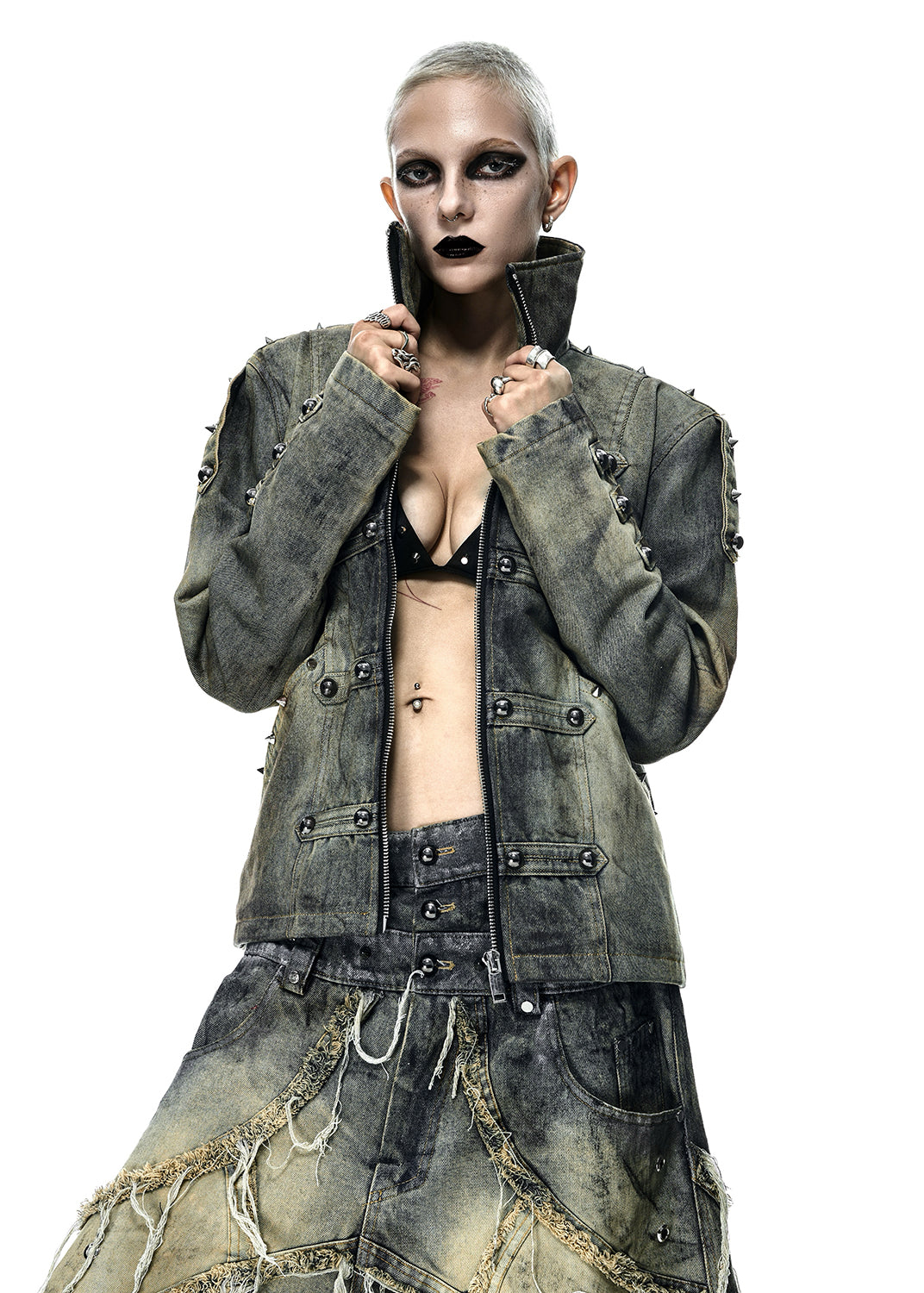 [PRE-ORDER] NAPOLEON DIRT WASHED DENIM JACKET - AK098B
