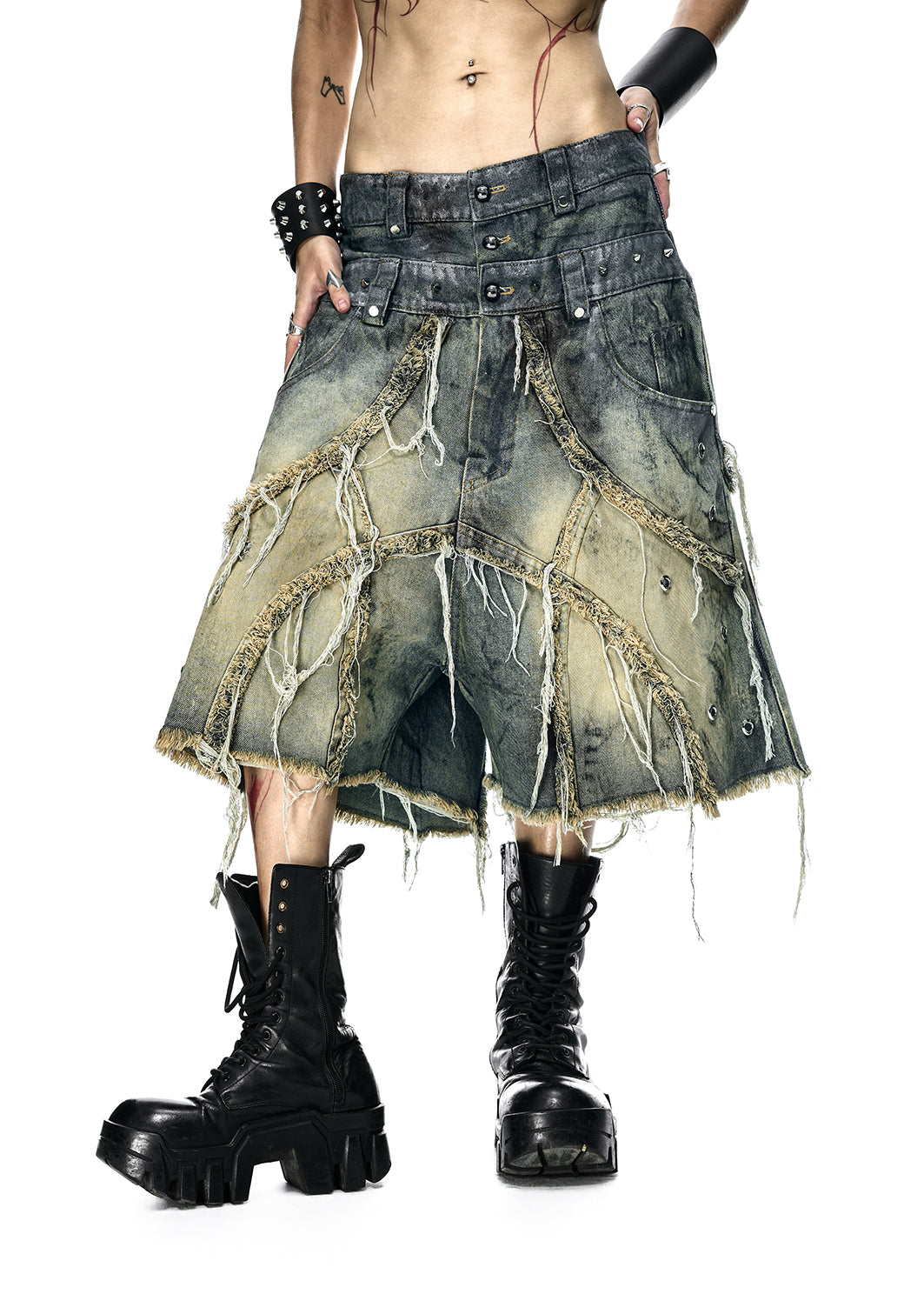 VAMP DIRT WASHED SHORT - QN064B