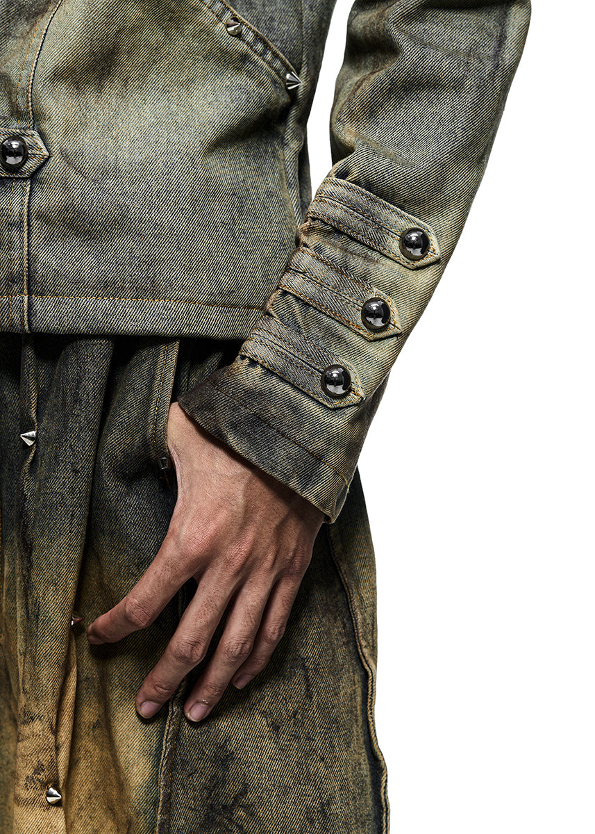 [PRE-ORDER] NAPOLEON DIRT WASHED DENIM JACKET - AK098B