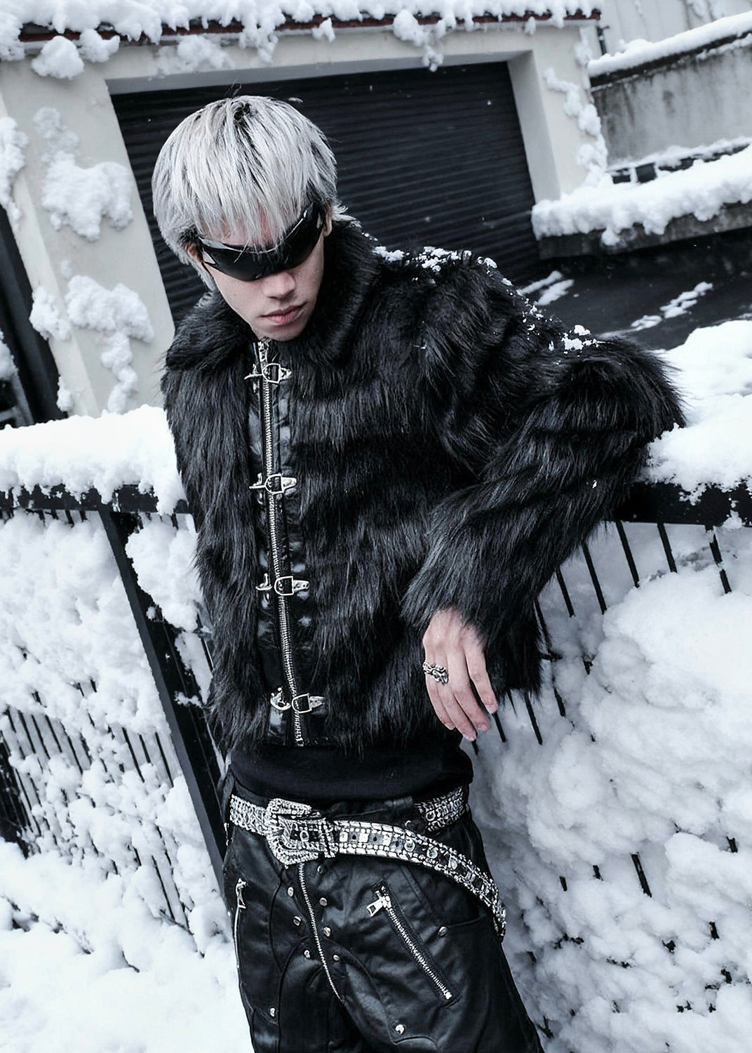 BLVCK FUR CROP JACKET - AK093A – RICH WORLDWIDE
