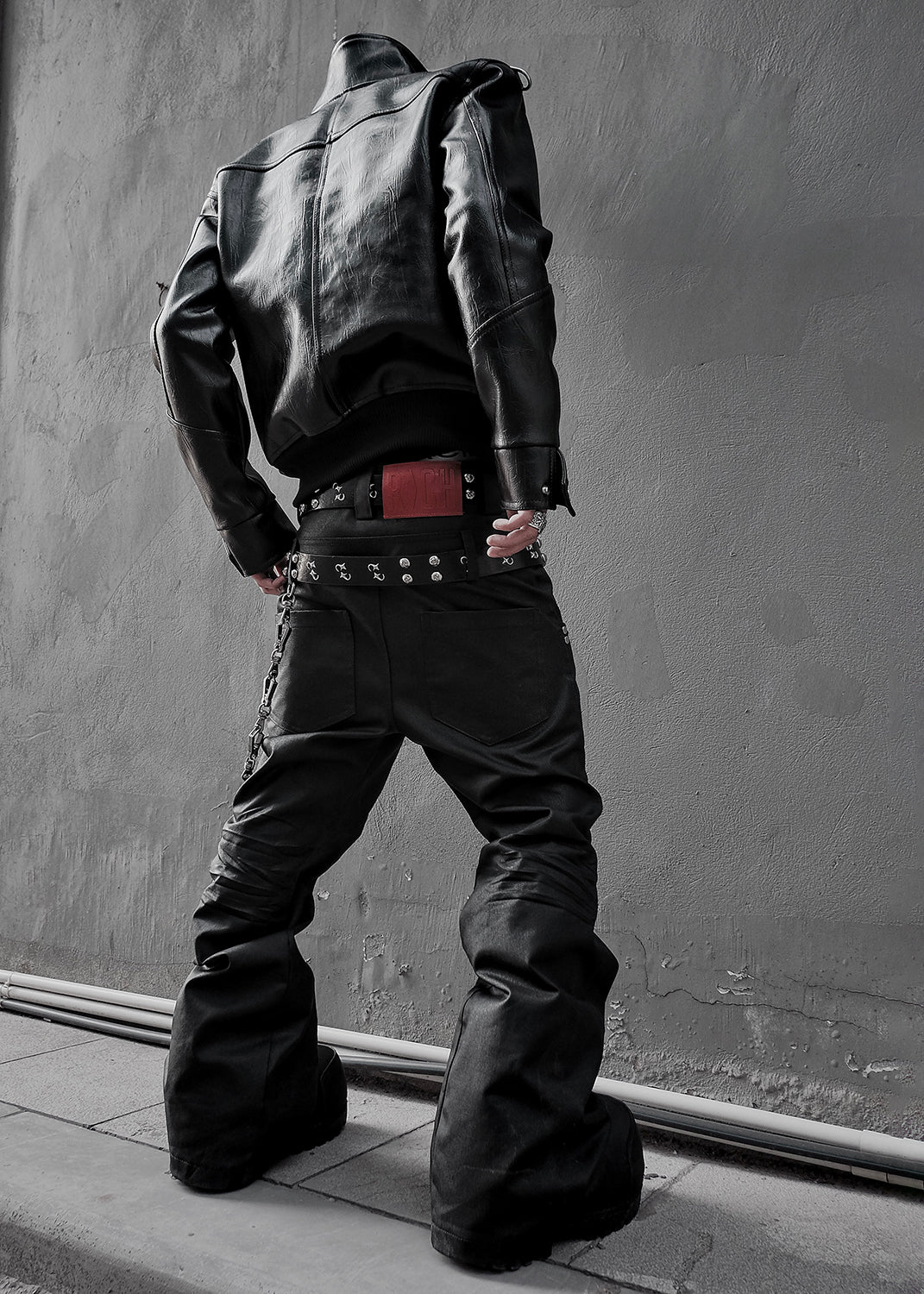 DOUBLE WAIST FLARE WAXED PANTS - QD124 – RICH WORLDWIDE