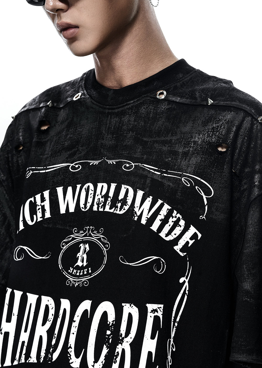 HARDCORE WAXED OVERSIZE T-SHIRT - AN125
