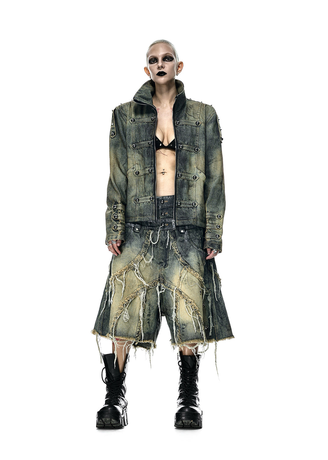 VAMP DIRT WASHED SHORT - QN064B