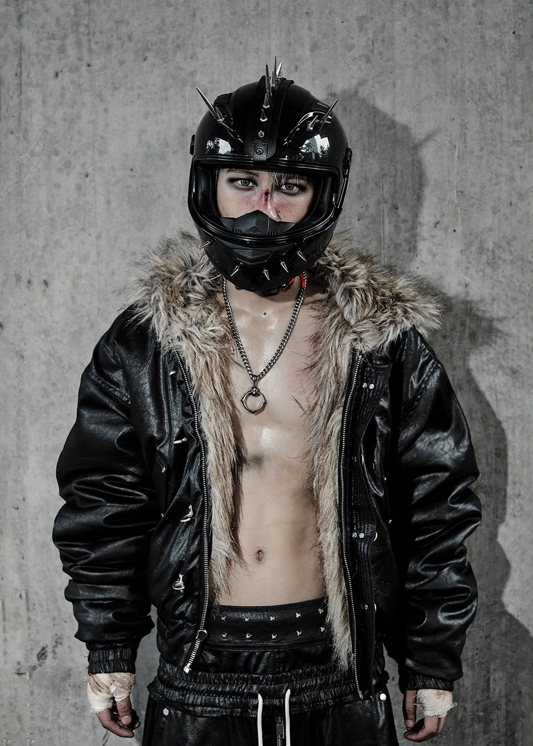 REVERSIBLE FAUX FUR JACKET - AK094