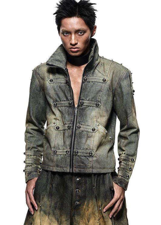 [PRE-ORDER] NAPOLEON DIRT WASHED DENIM JACKET - AK098B