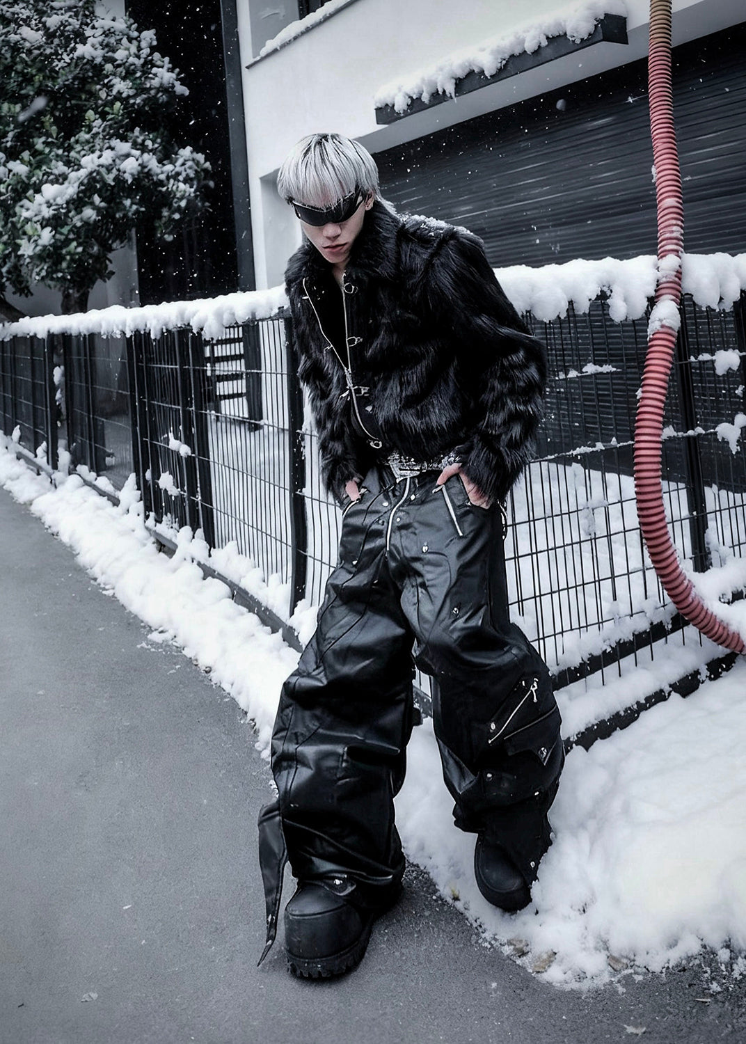 BLVCK FUR CROP JACKET - AK093A