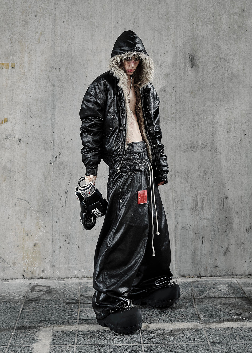 REVERSIBLE FAUX FUR JACKET - AK094