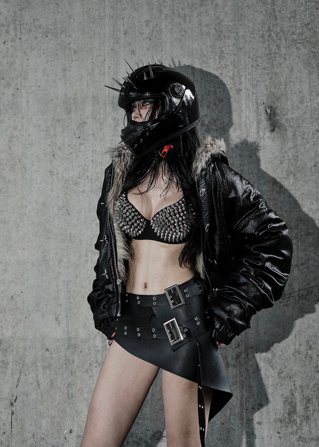 REVERSIBLE FAUX FUR JACKET - AK094