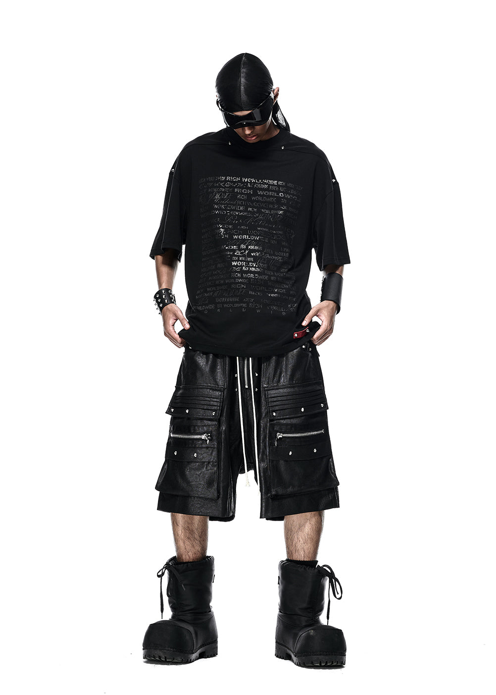 LOGO PRINTED OVERSIZE T-SHIT - AN124