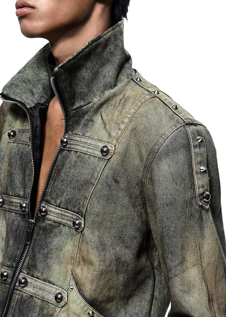 [PRE-ORDER] NAPOLEON DIRT WASHED DENIM JACKET - AK098B