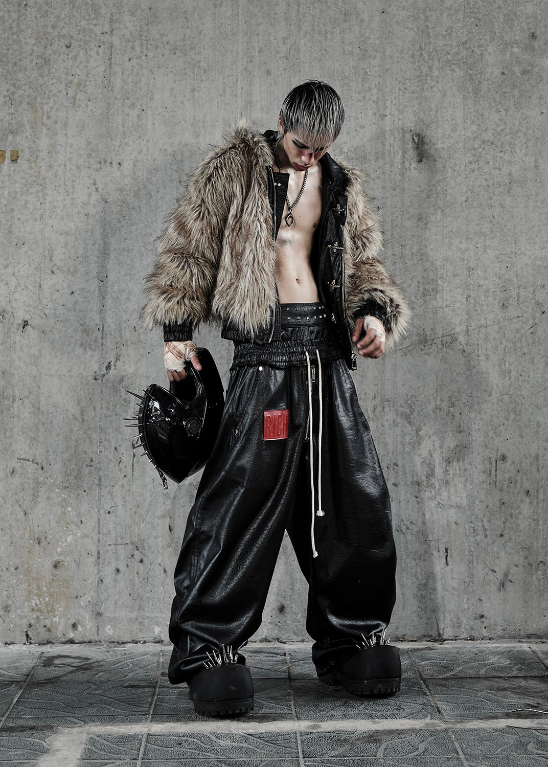 REVERSIBLE FAUX FUR JACKET - AK094