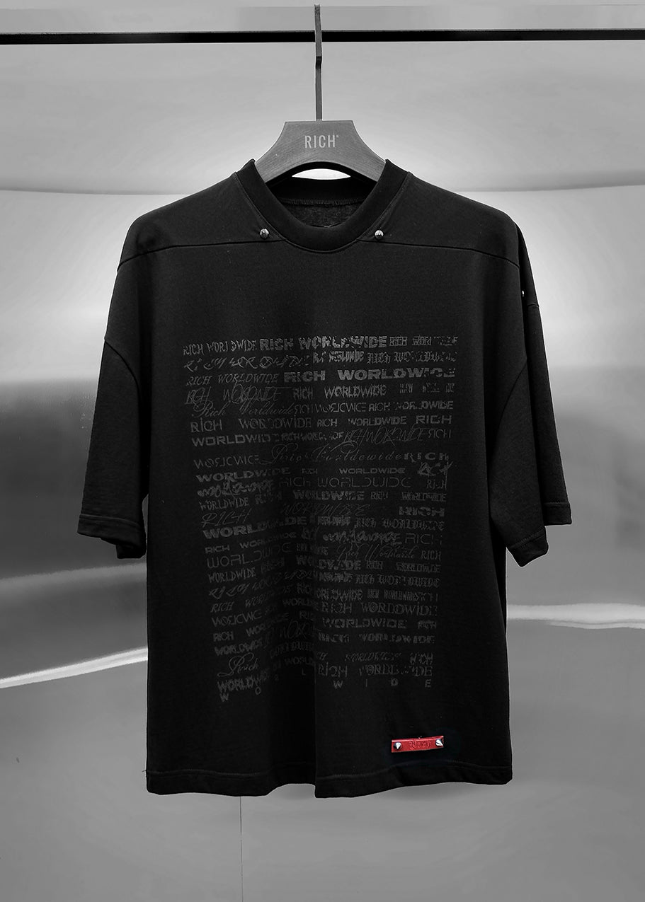 LOGO PRINTED OVERSIZE T-SHIT - AN124
