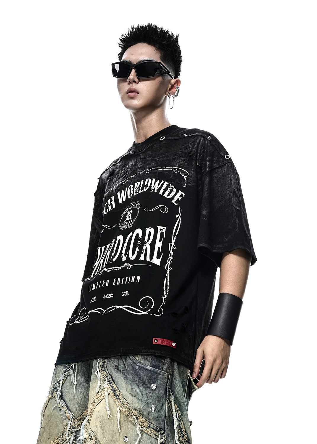 HARDCORE WAXED OVERSIZE T-SHIRT - AN125