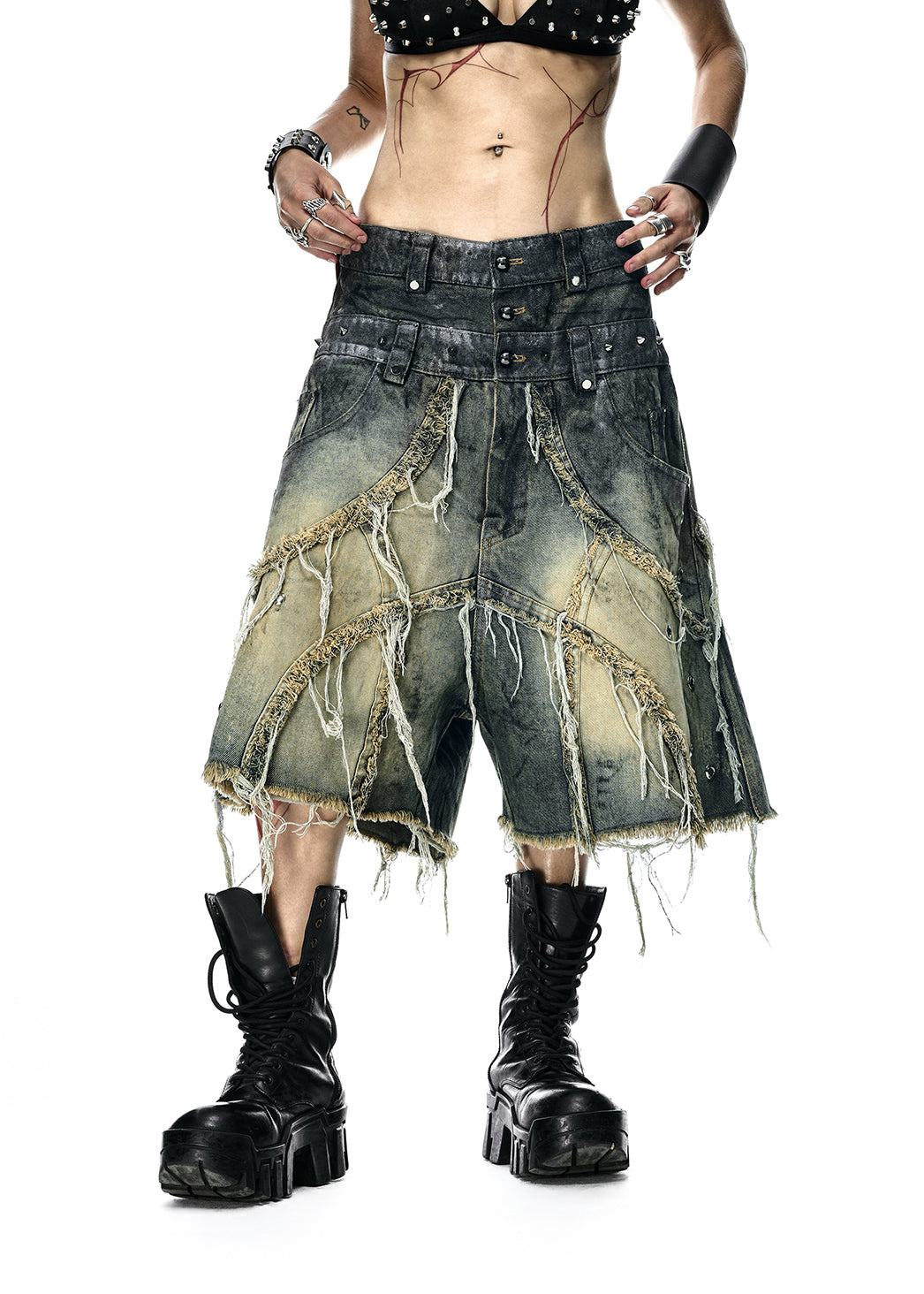 VAMP DIRT WASHED SHORT - QN064B