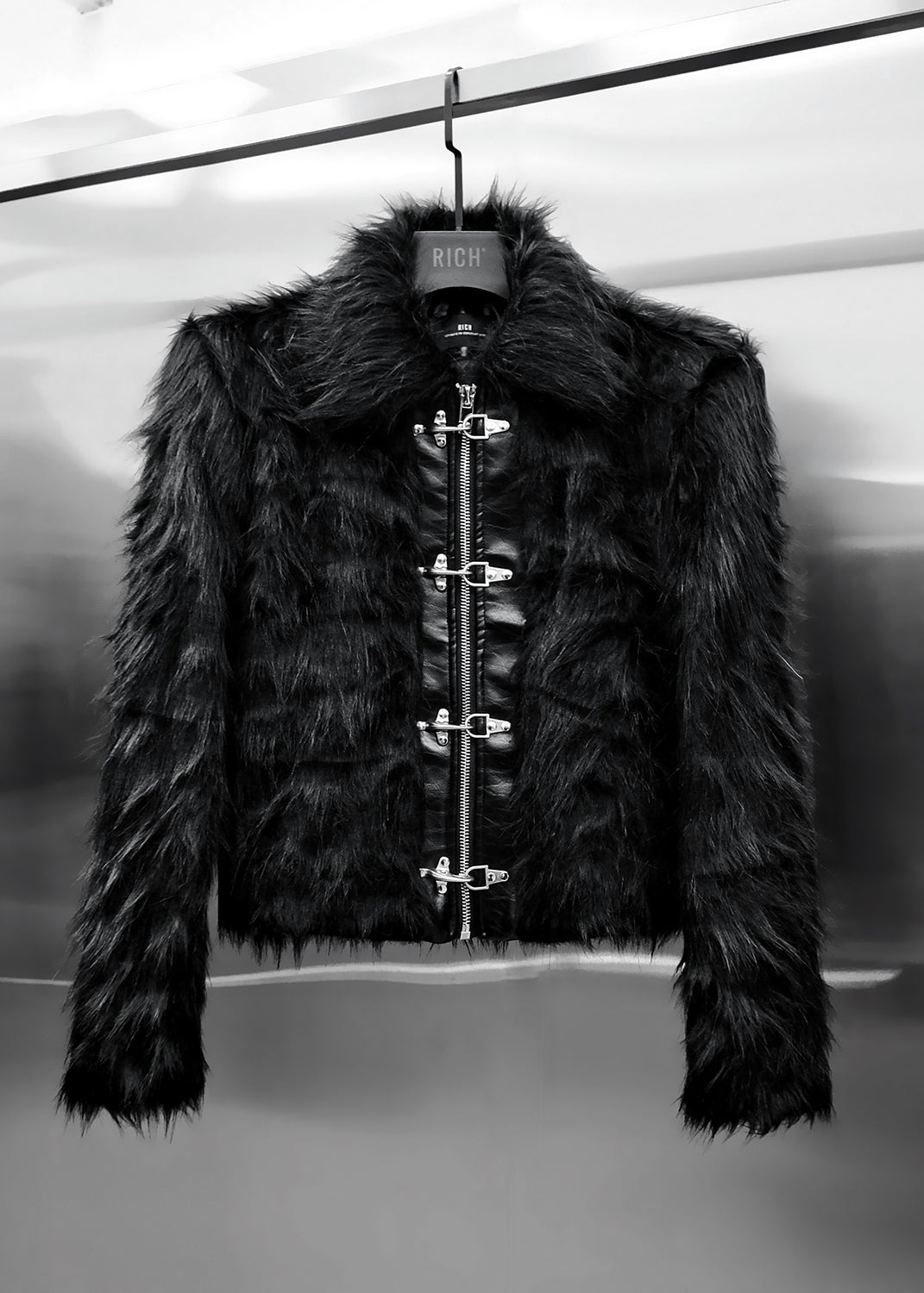 BLVCK FUR CROP JACKET - AK093A