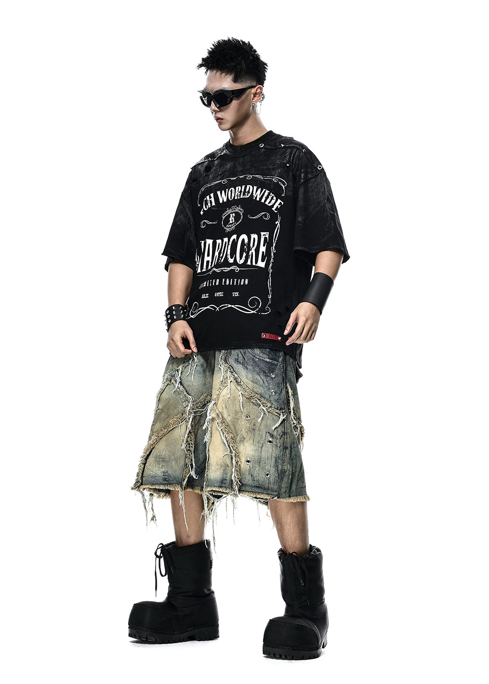 HARDCORE WAXED OVERSIZE T-SHIRT - AN125