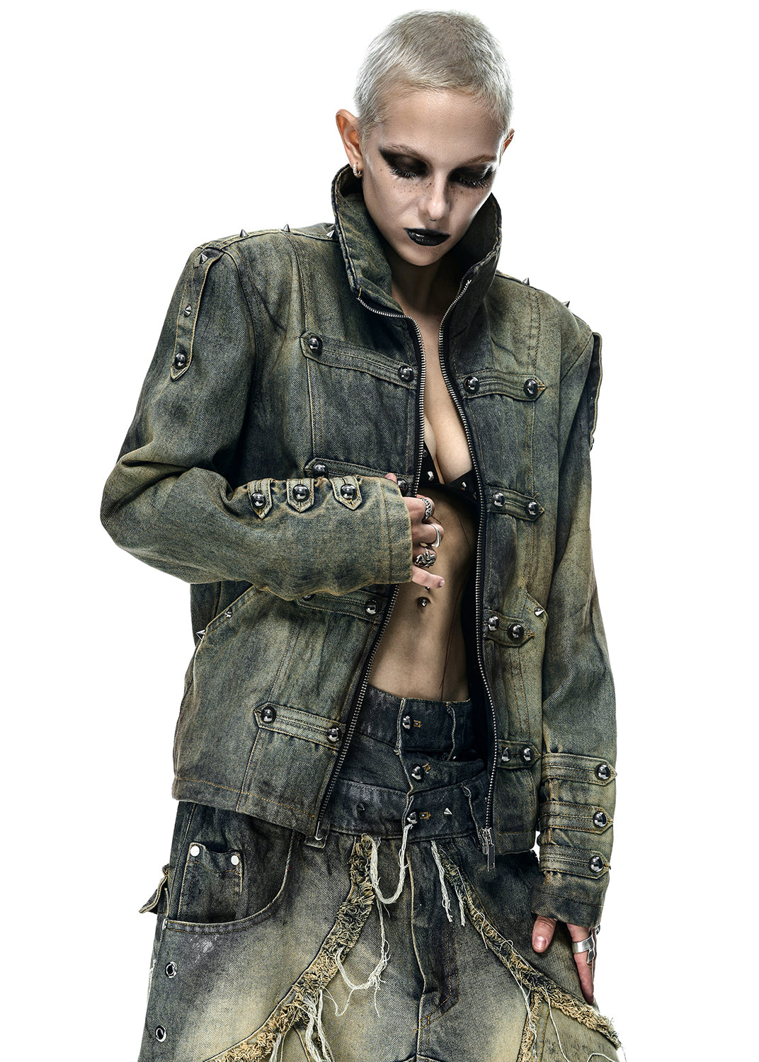 [PRE-ORDER] NAPOLEON DIRT WASHED DENIM JACKET - AK098B