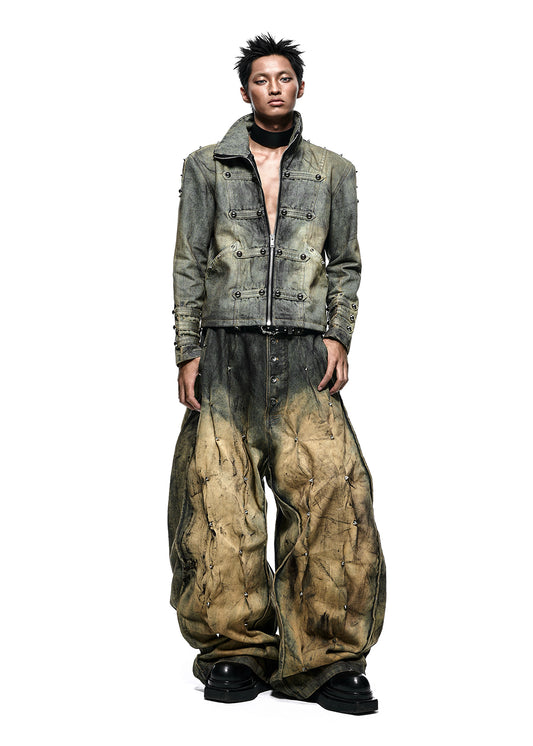 [PRE-ORDER] NAPOLEON DIRT WASHED DENIM JACKET - AK098B