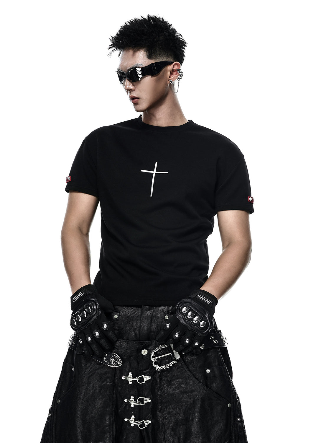 DRKNSS CLUB CROSS T-SHIRT - AN127A (BL)