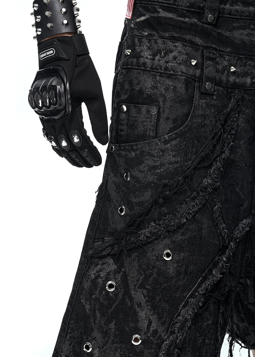 VAMP BLACK WAXED SHORT - QN064A