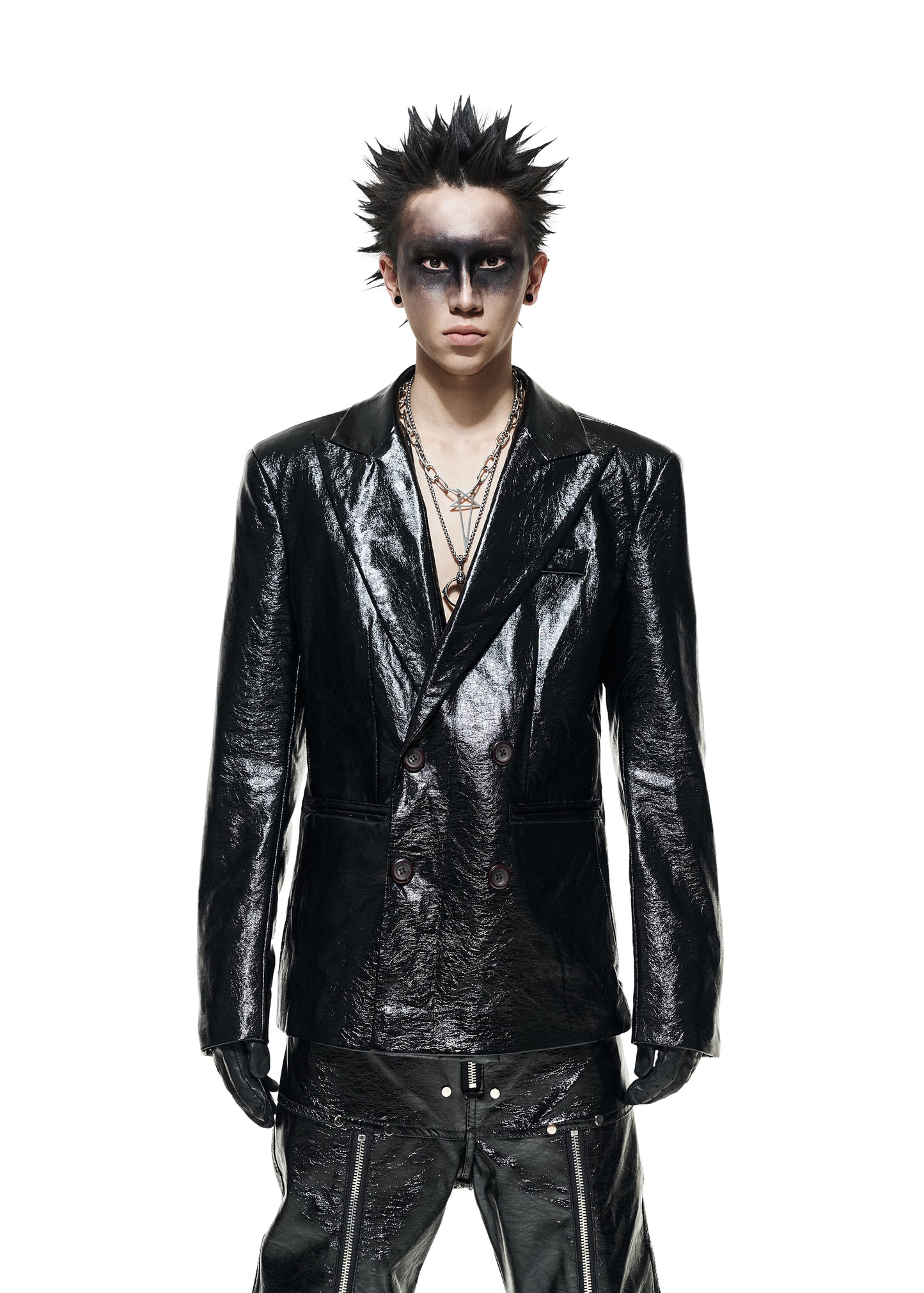 LEATHER BLAZER - AK091