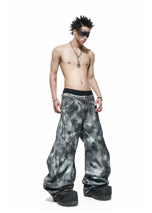 DUST WASH WHITE PANTS - QD119