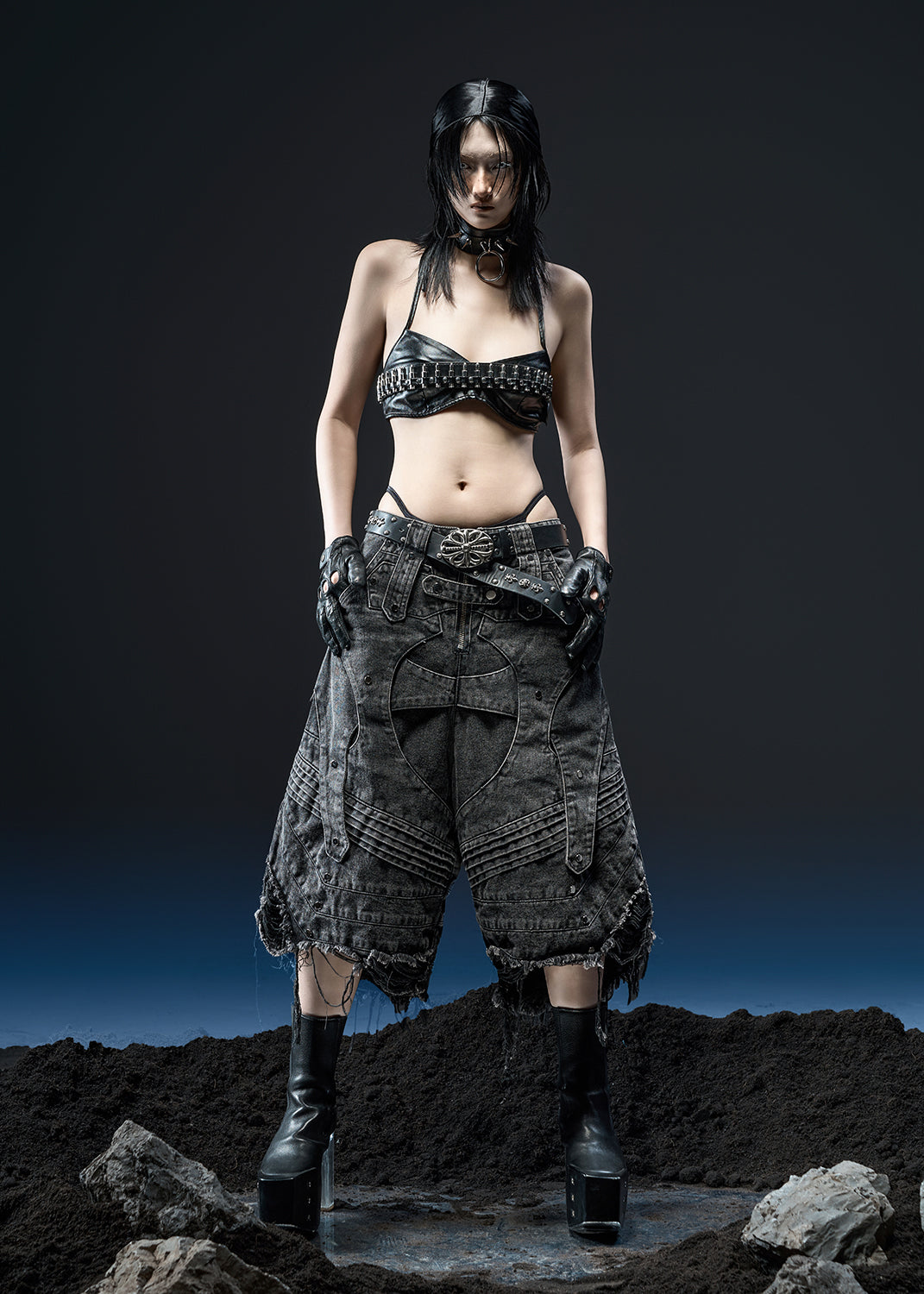 KNIGHT WIDE PEPPER SHORT - QN061B